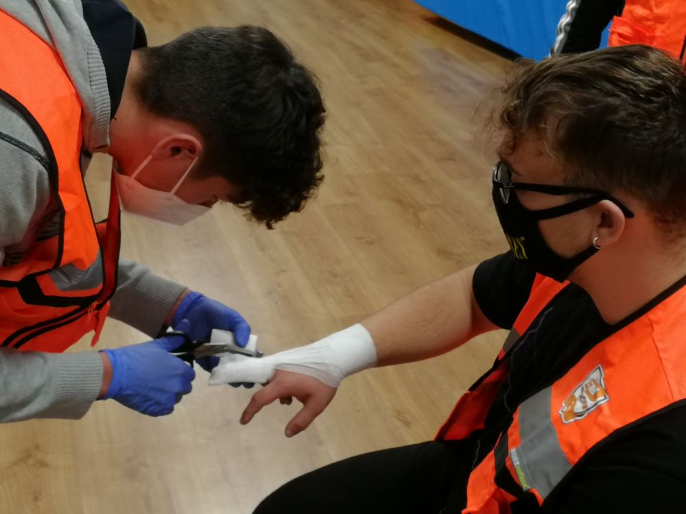 vendajes de emergencias tes
